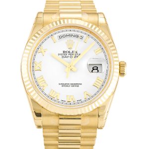 Replica Rolex Day-Date 36/40 Onyx Black Dial in White Gold – DECLOCK