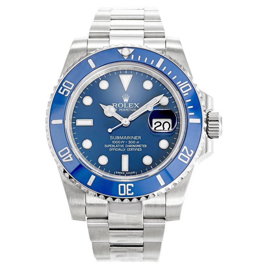 rolex with blue