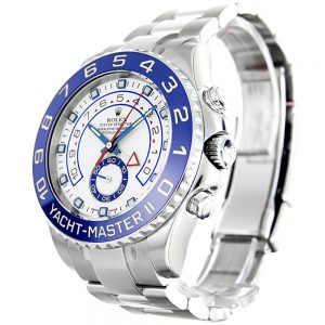 Rolex Yacht Master 116622 Blue Dial with Black Bezel In Steel replica watch  - Replica Magic Watch