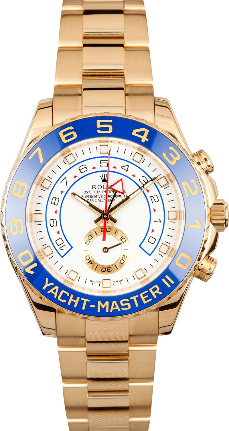 white gold rolex yacht master