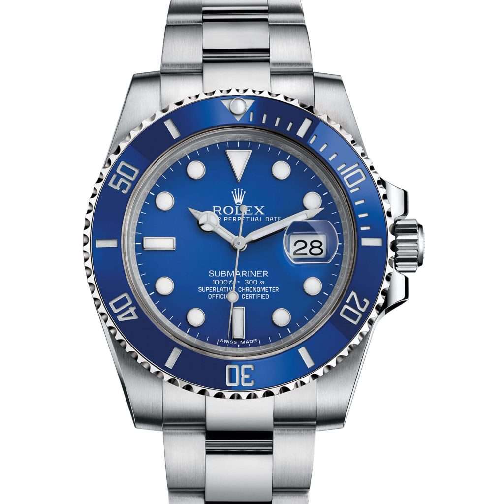 Top Rolex Submariner 116619LB “Smurf” Blue Ceramic White Gold