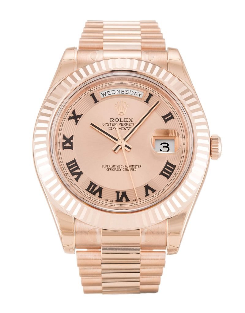 Rolex Replica DayDate 218235 41mm Rose Gold Dial