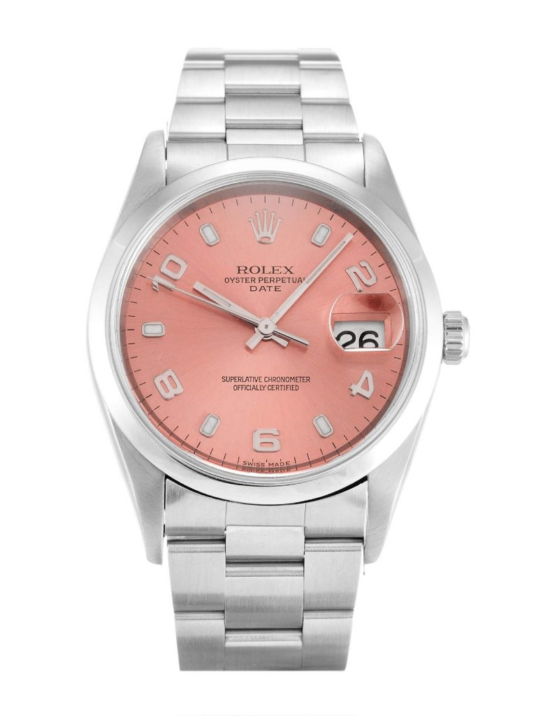 Rolex Replica Oyster Perpetual Date 15200 Salmon Dial